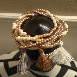 Beaded tassel bracelets
